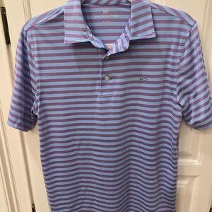 Southern Tide Polo Shirt - Purple and Blue Stripes